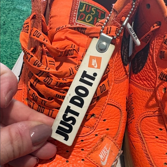 Nike Air Force 1 Low "Just Do It" orange vintage 2007 shoes men’s sz 10 - Picture 11 of 13